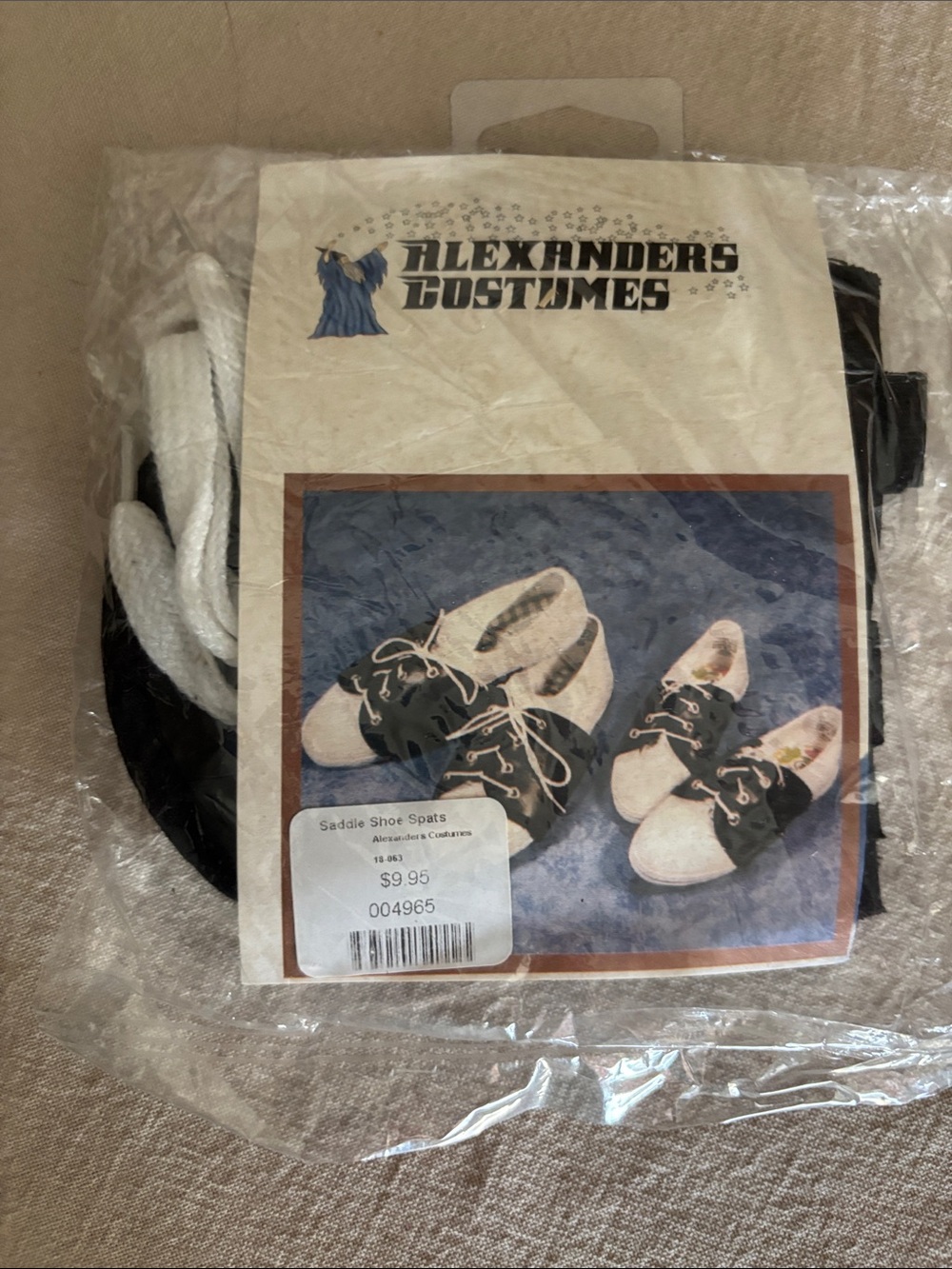 Black & White Saddle Shoe Spats